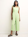 Green Tie Shoulder Meg Jumpsuit