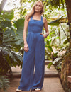 Fearne Cotton Mid Wash Denim Jumpsuit