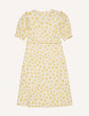 Somebody's Child Yellow Big Floral Felicia Broderie Midi Dress