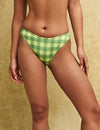 Green Check Bikini Bottoms