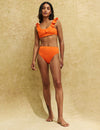 Orange Ruffle Bikini Bottoms