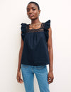 Black Trapeze Vest Top