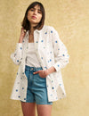 White Blueberry Embroidered Shirt