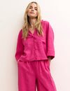 Hot Pink Oversized Boxy Shirt