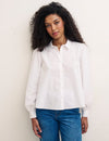 White Puff Sleeve Shirt