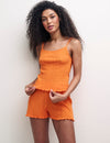 Orange Pointelle Blair Cami Top