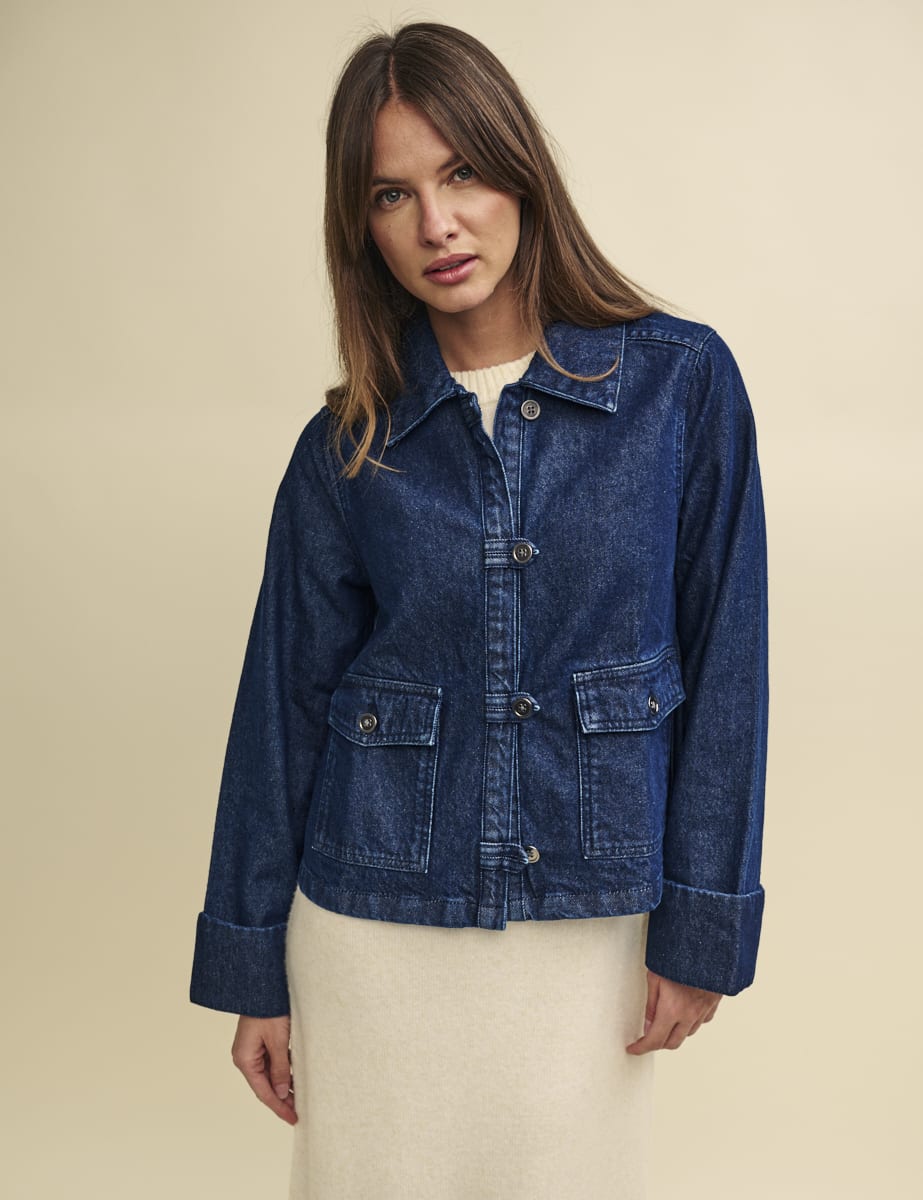 Dark Denim Swing Jacket