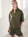 Khaki Green Short Sleeve Jay Shirt