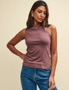 Dusky Pink Cowl Neck Camille Top