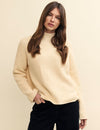 Cream Funnel Neck Knitted Jumper