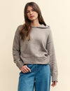 Grey Knitted Hoodie