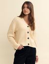 Cream Knitted Cardigan